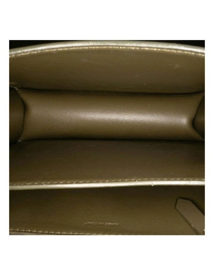 Structured Leather Shoulder Bag With Adjustable Strap (Fashion Group ABN 30 617 598 651) in Brown image 4