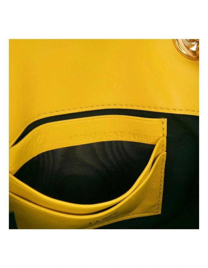 Elegant Leather Shoulder Bag With Chain Strap (Fashion Group ABN 30 617 598 651) in Yellow image 6