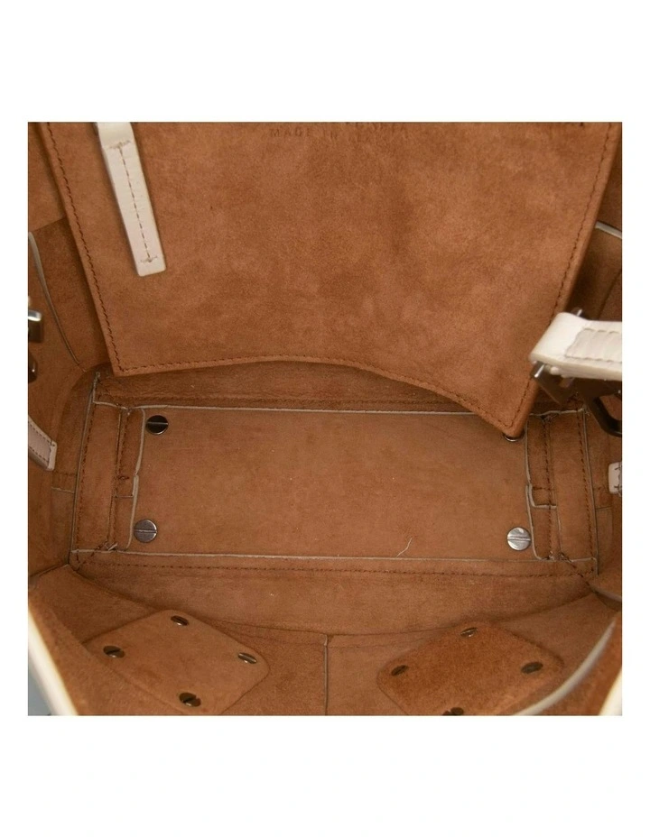 Top Handle Leather Bag (Fashion Group ABN 30 617 598 651) in White image 4