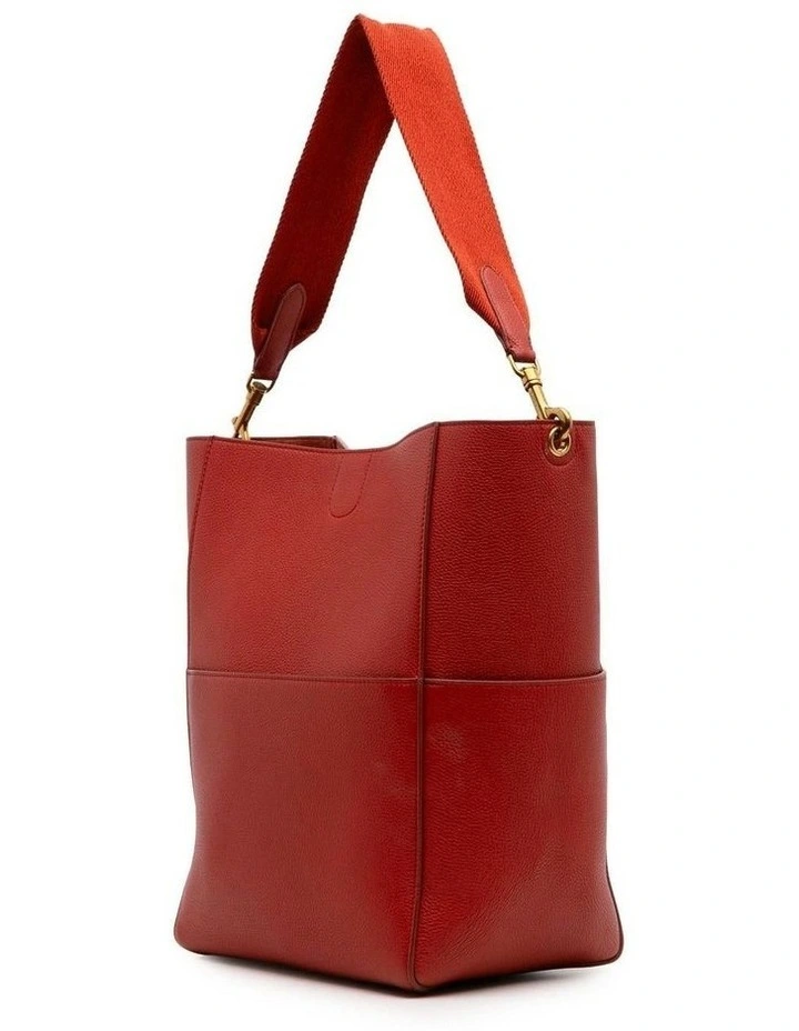 Leather Bucket Bag (Fashion Group ABN 30 617 598 651) in Red image 2