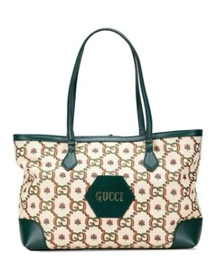 Designer Printed Tote Bag (Fashion Group ABN 30 617 598 651) in Brown