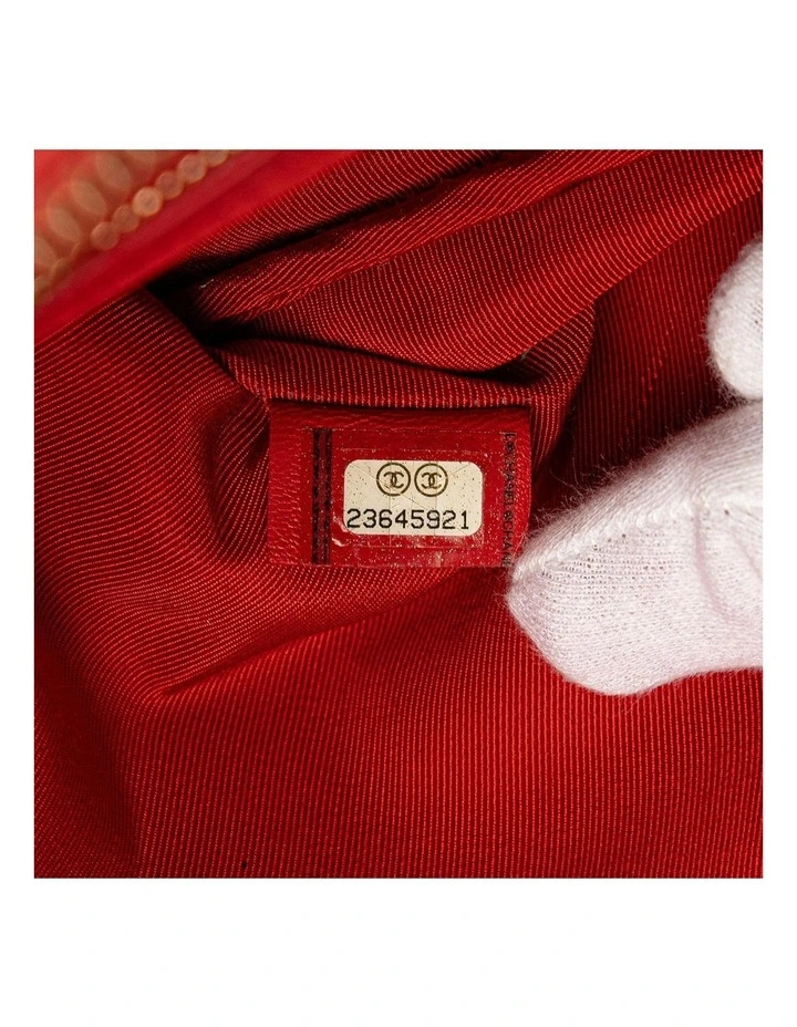 Quilted Leather Pouch (Fashion Group ABN 30 617 598 651) in Red image 6