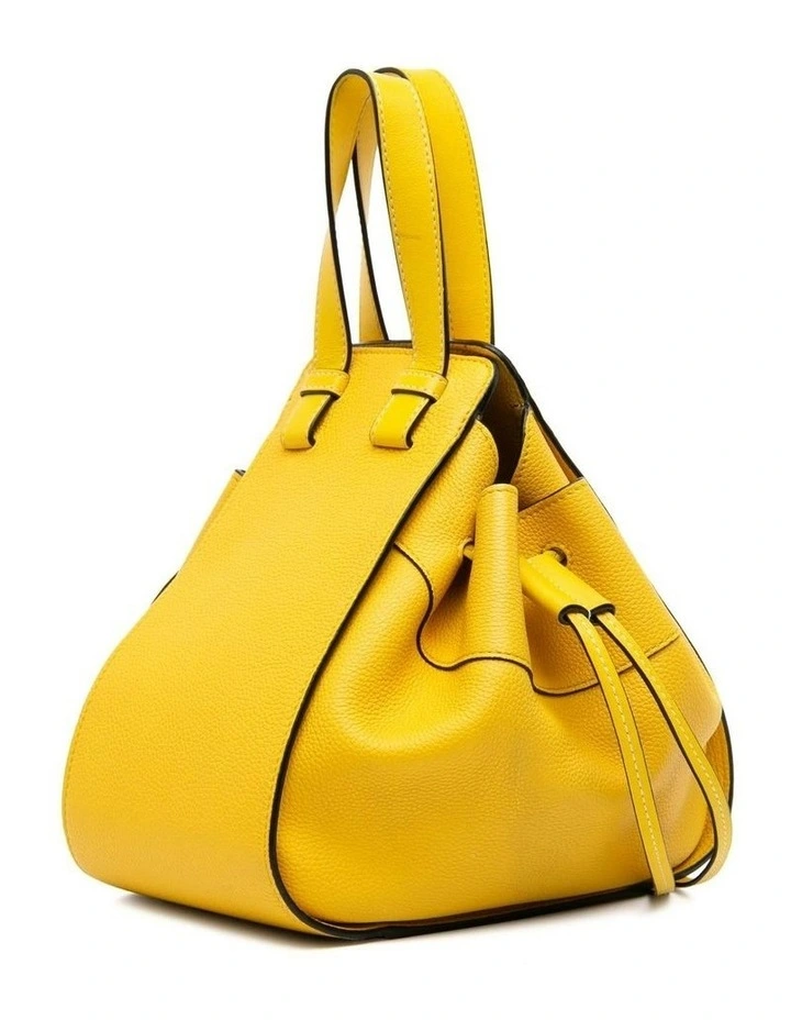Leather Top Handle Bag (Fashion Group ABN 30 617 598 651) in Yellow image 2
