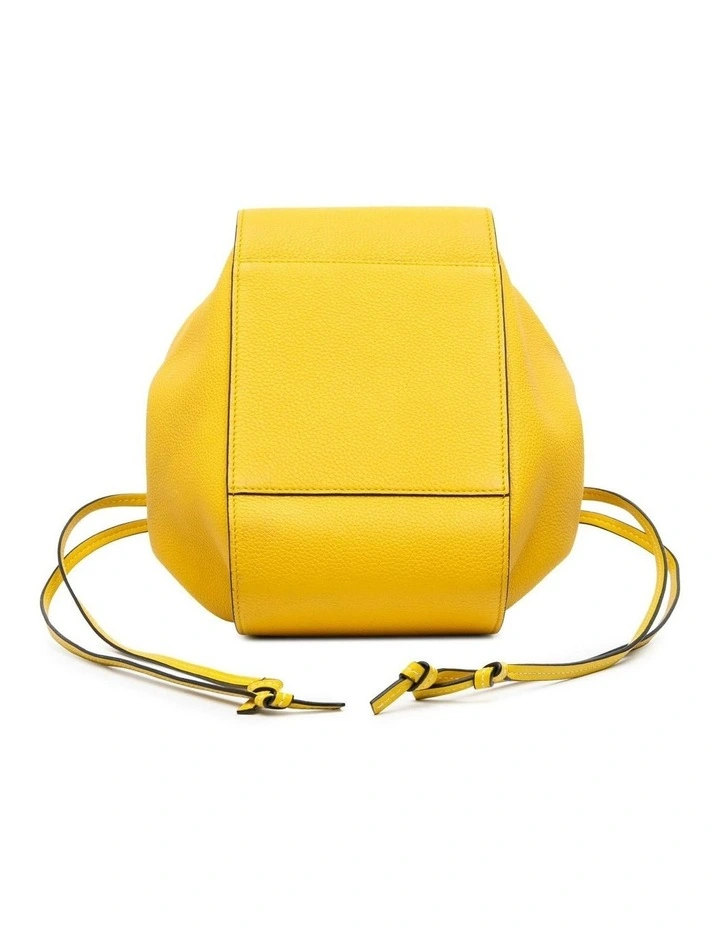 Leather Top Handle Bag (Fashion Group ABN 30 617 598 651) in Yellow image 3