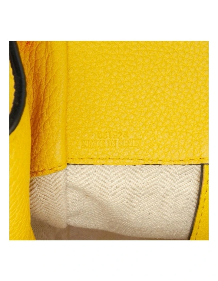 Leather Top Handle Bag (Fashion Group ABN 30 617 598 651) in Yellow image 7