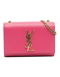 Saint Laurent Chain Leather Wallet Pre-Loved (Azura Fashion Group ABN 30 617 598 651) in Pink