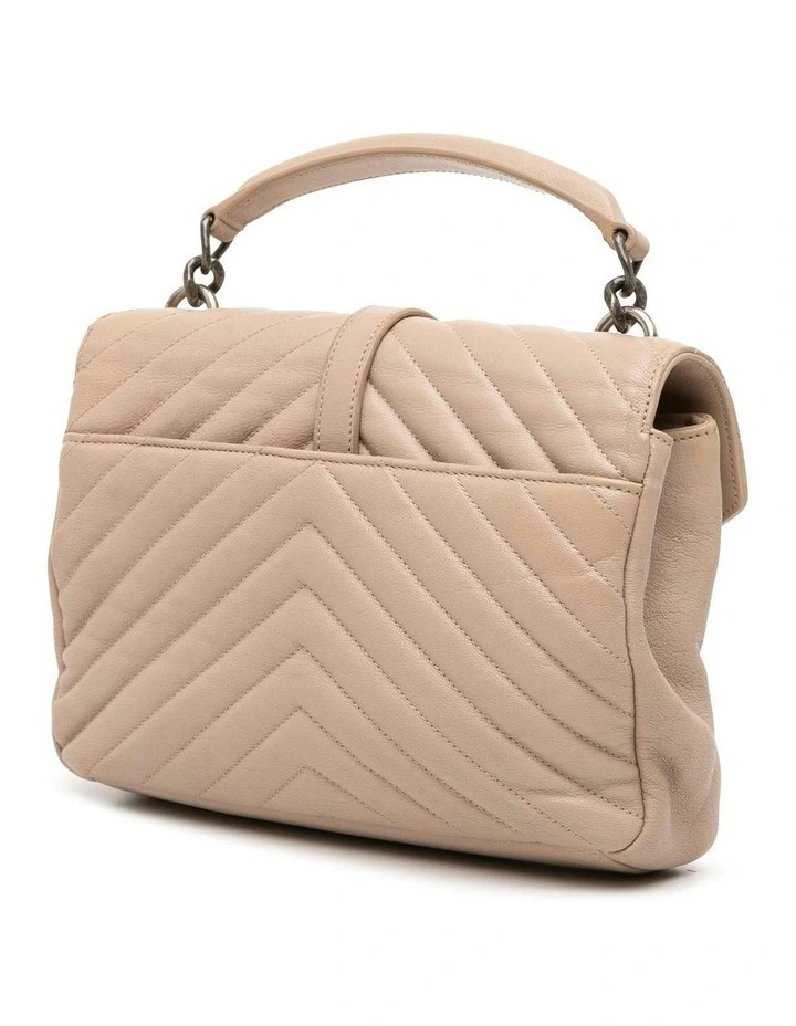 Saint Laurent Top Handle Flap Bag Pre-Loved (Azura Fashion Group ABN 30 617 598 651) in Brown image 2