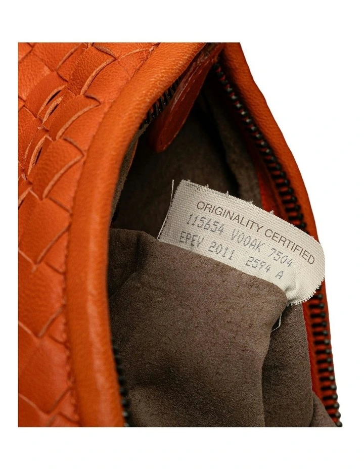 Bottega Veneta Woven Shoulder Bag Pre-Loved (Azura Fashion Group ABN 30 617 598 651) in Orange image 5