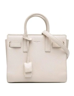 Saint Laurent Structured Leather Handbag Pre-Loved (Azura Fashion Group ABN 30 617 598 651) in White