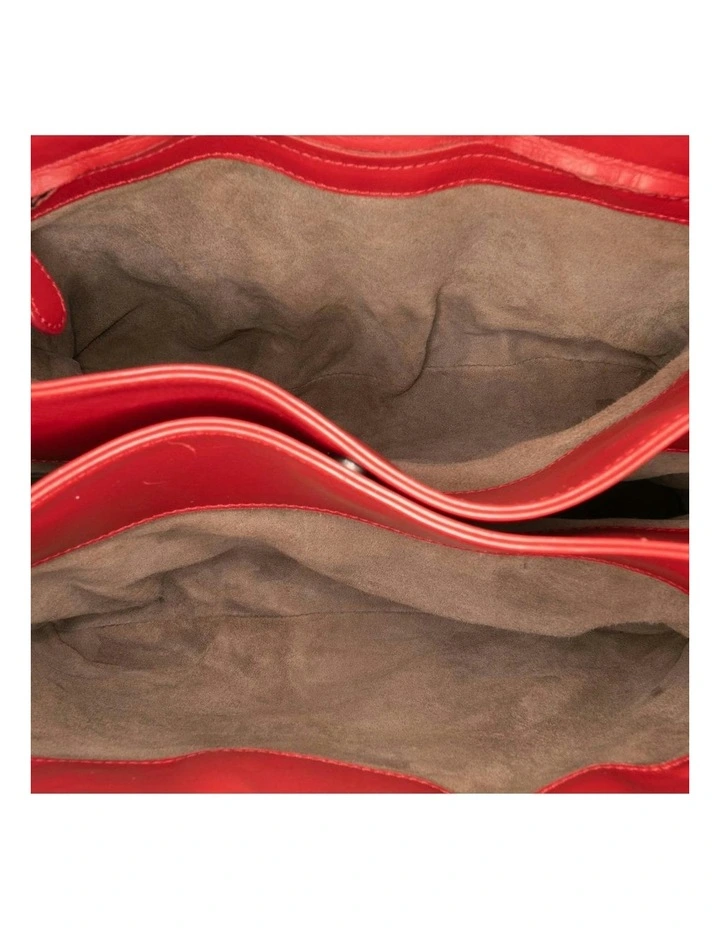 Bottega Veneta Woven Leather Top Handle Bag Pre-Loved (Azura Fashion Group ABN 30 617 598 651) in Red image 4