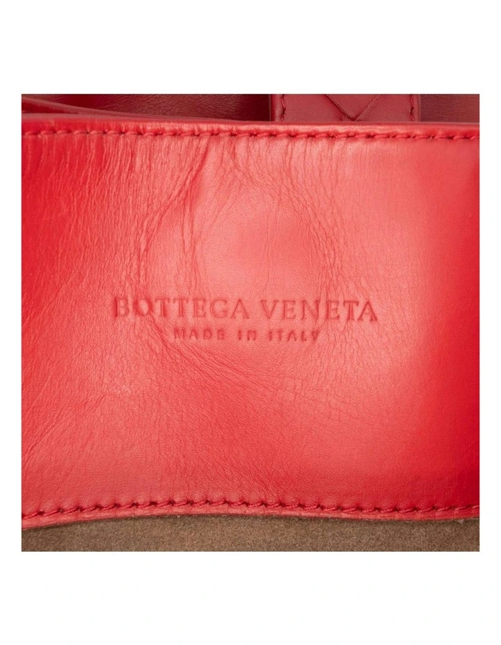 Bottega Veneta Woven Leather Top Handle Bag Pre-Loved (Azura Fashion Group ABN 30 617 598 651) in Red image 5