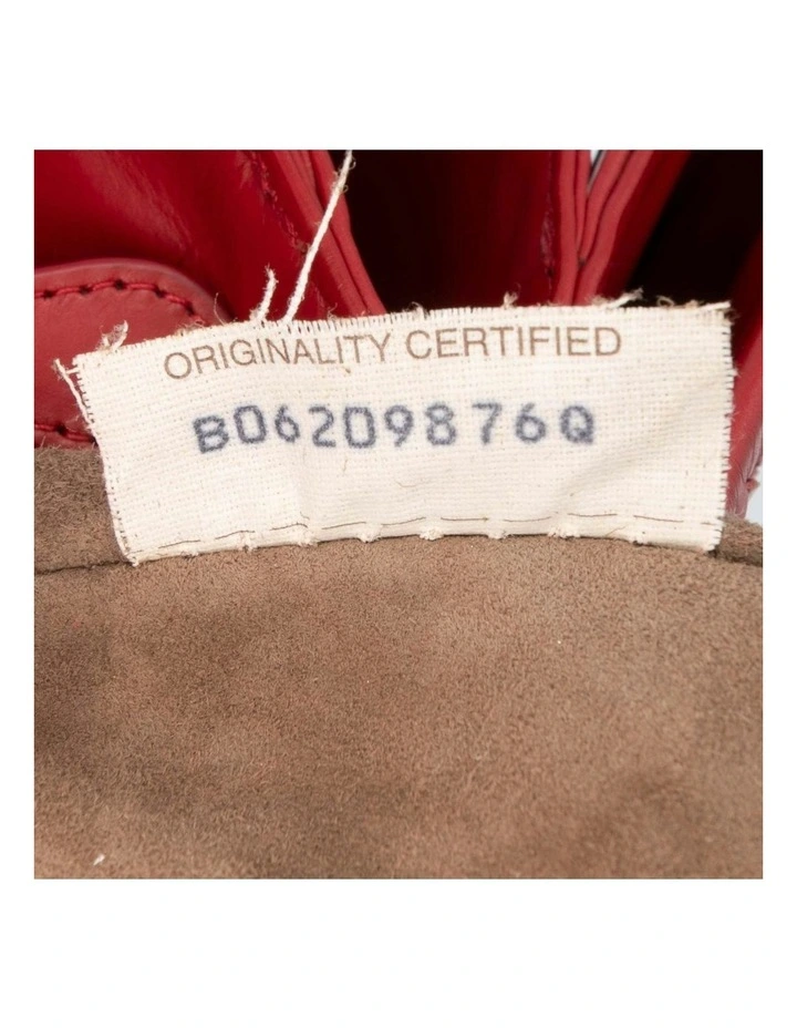 Bottega Veneta Woven Leather Top Handle Bag Pre-Loved (Azura Fashion Group ABN 30 617 598 651) in Red image 7