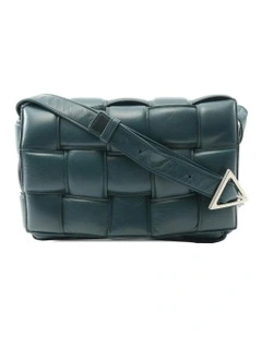 Bottega Veneta Woven Leather Crossbody Bag Pre-Loved (Azura Fashion Group ABN 30 617 598 651) in Green