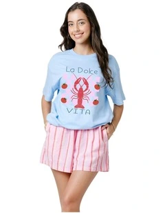 La Dolce Vita Tee in Blue