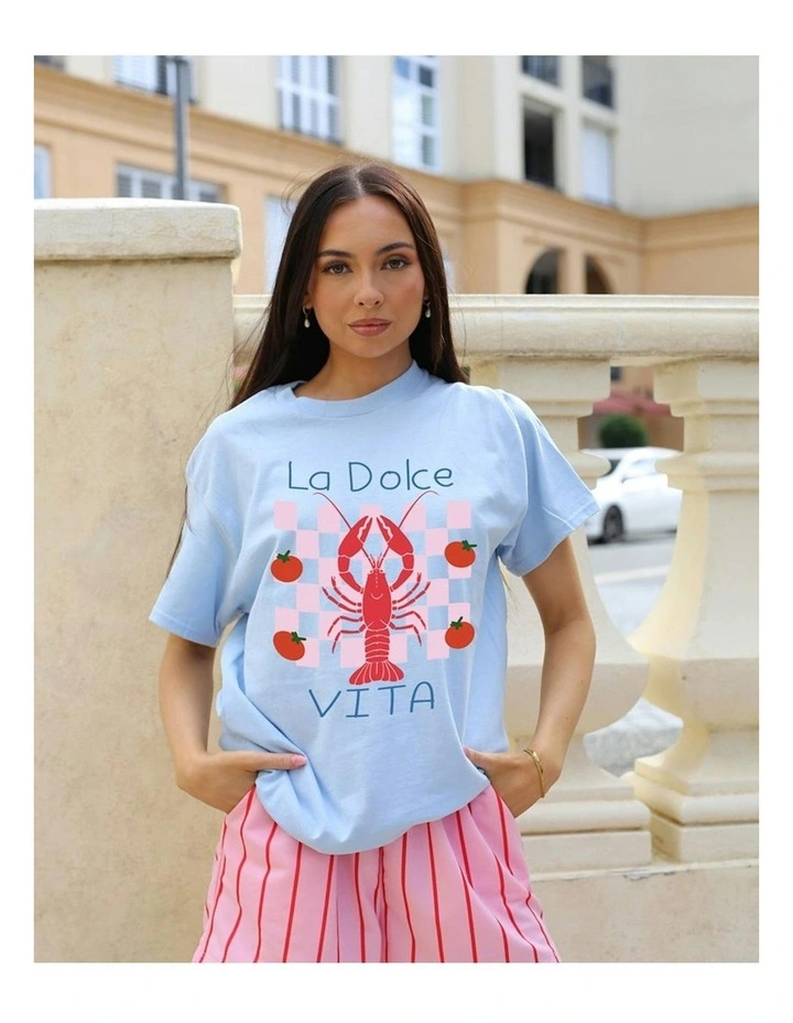 La Dolce Vita Tee in Blue image 6