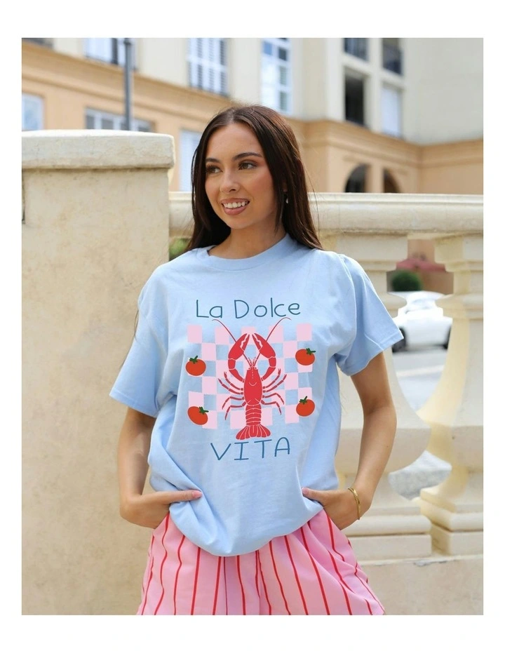 La Dolce Vita Tee in Blue image 7