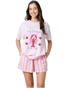 La Dolce Vita Tee in Pink