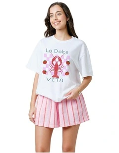 La Dolce Vita Tee in White