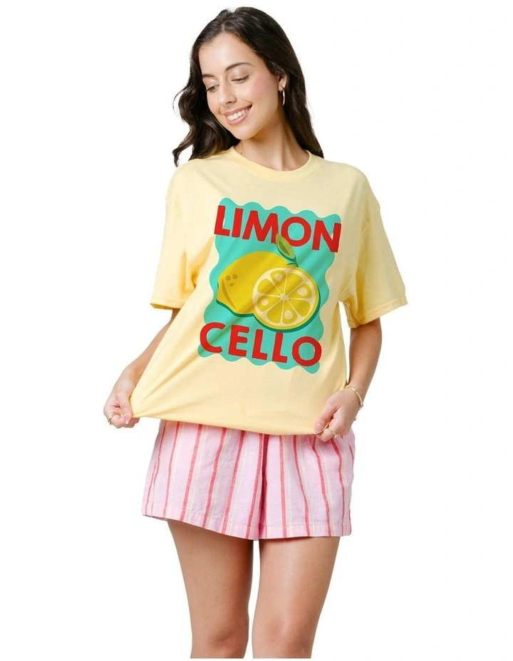 Limon Cello Tee in Yellow image 1