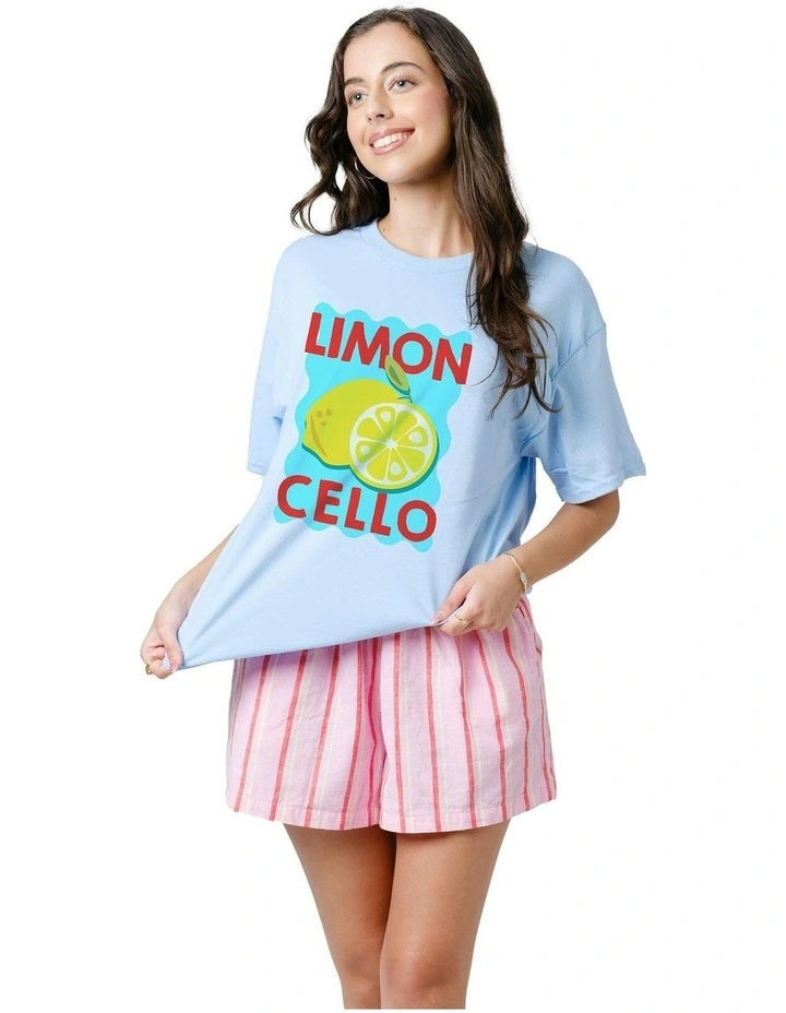 Limon Cello Tee in Blue image 3