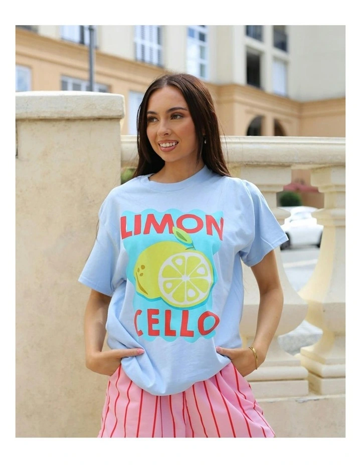 Limon Cello Tee in Blue image 4