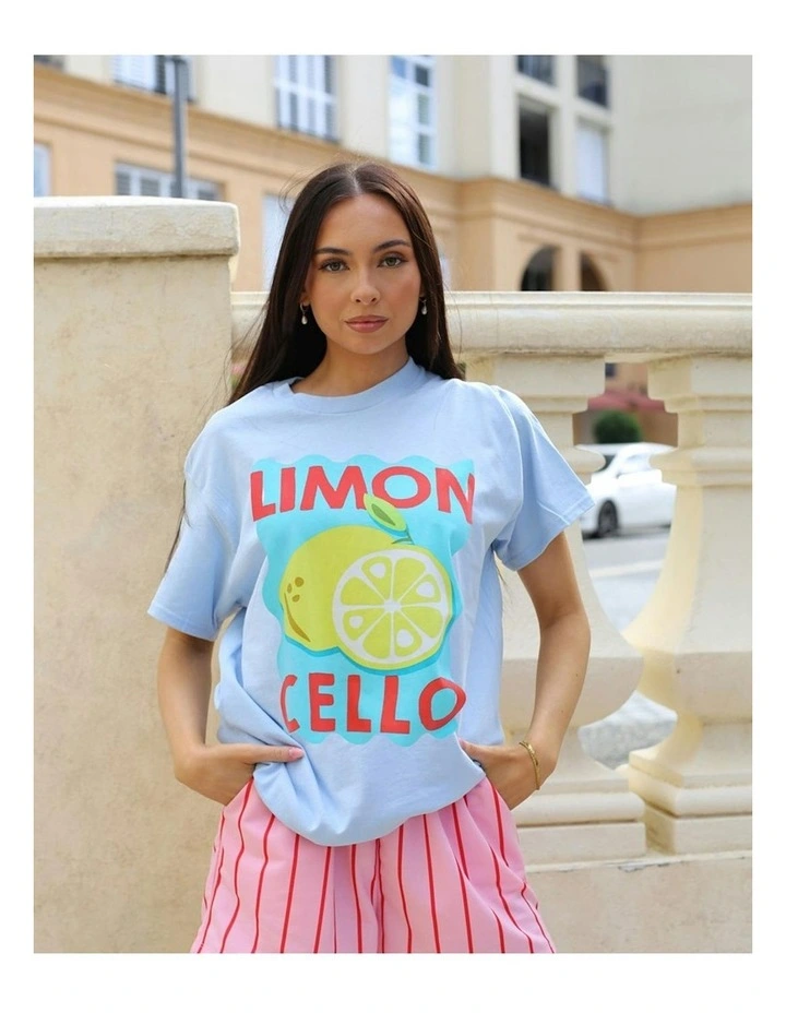 Limon Cello Tee in Blue image 5