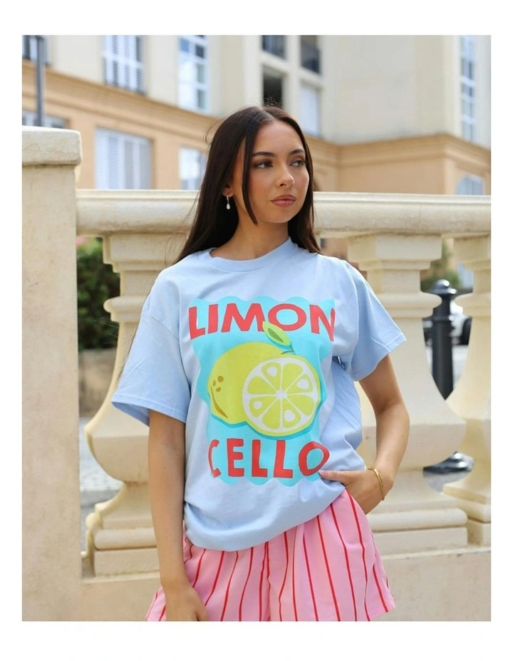 Limon Cello Tee in Blue image 6