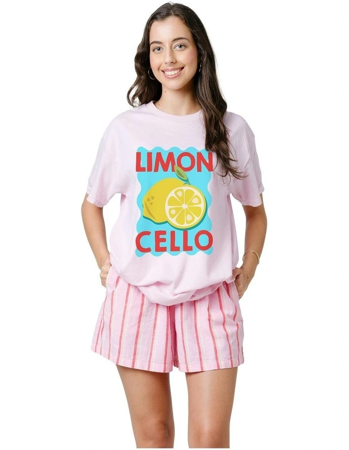 Limon Cello Tee in Pink image 1