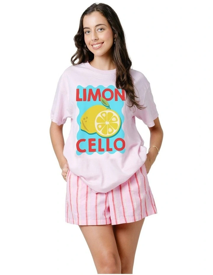 Limon Cello Tee in Pink image 3