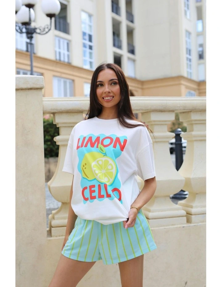 Limon Cello Tee in White image 4