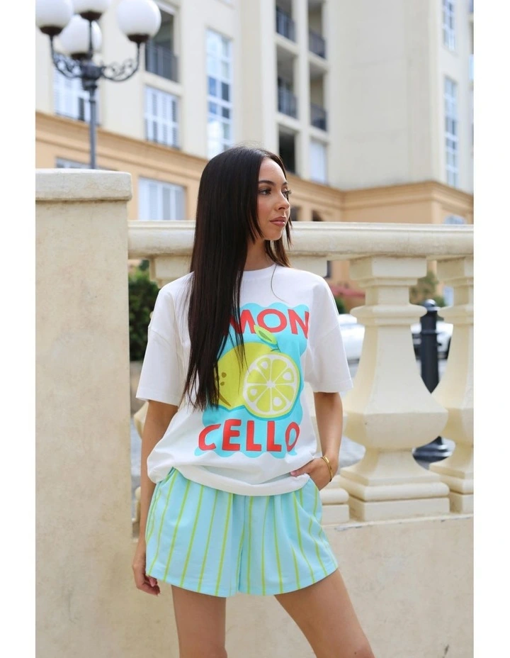 Limon Cello Tee in White image 5