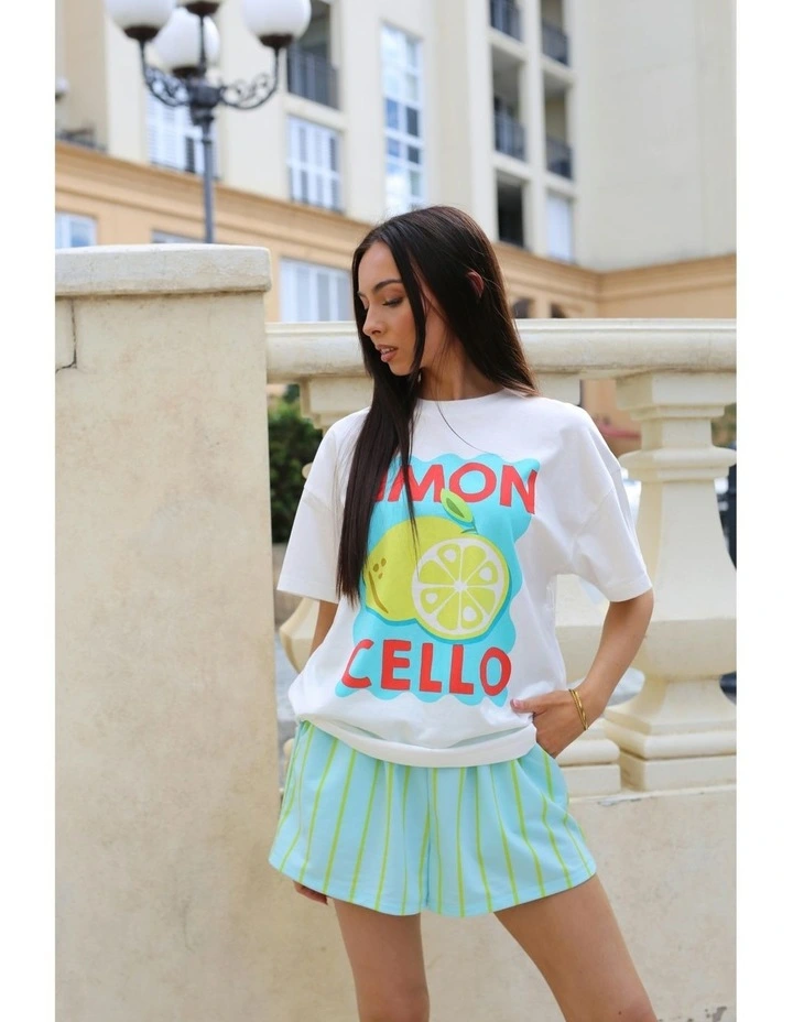 Limon Cello Tee in White image 6
