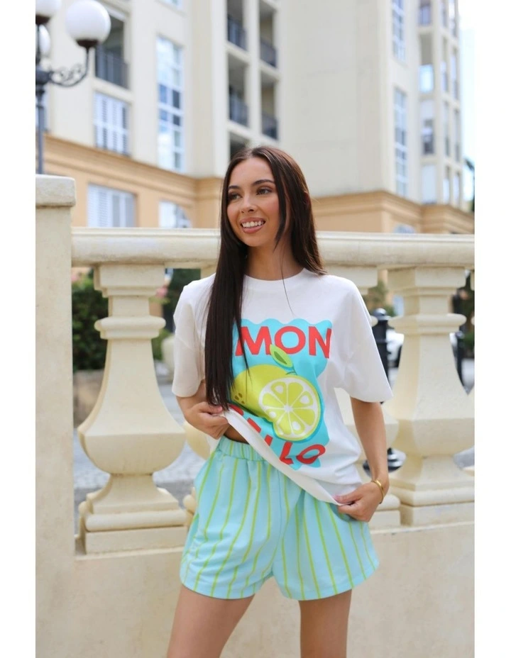 Limon Cello Tee in White image 7