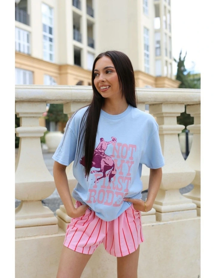 Rodeo Tee in Blue image 4