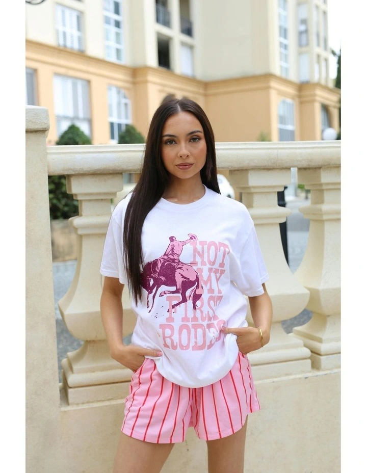 Rodeo Tee in White image 5