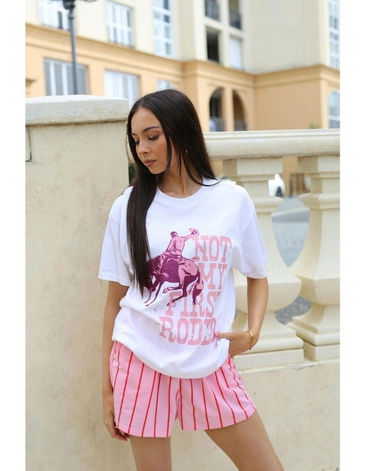 Rodeo Tee in White image 6