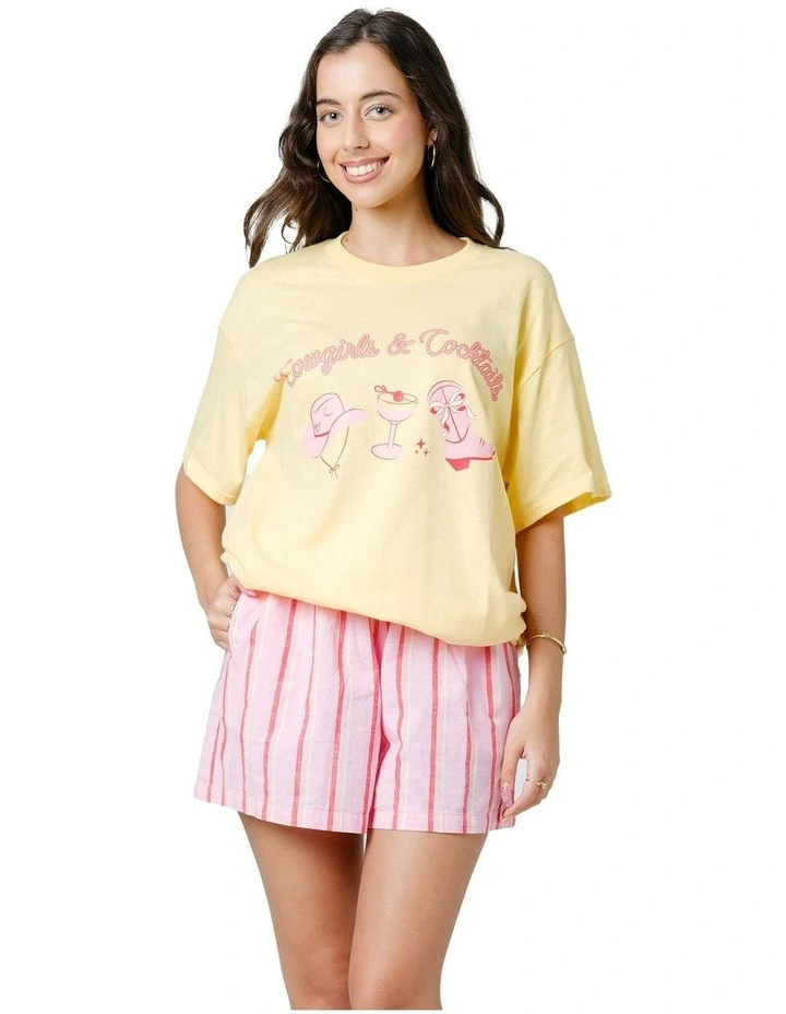 Cowgirls Tee in Yellow image 1