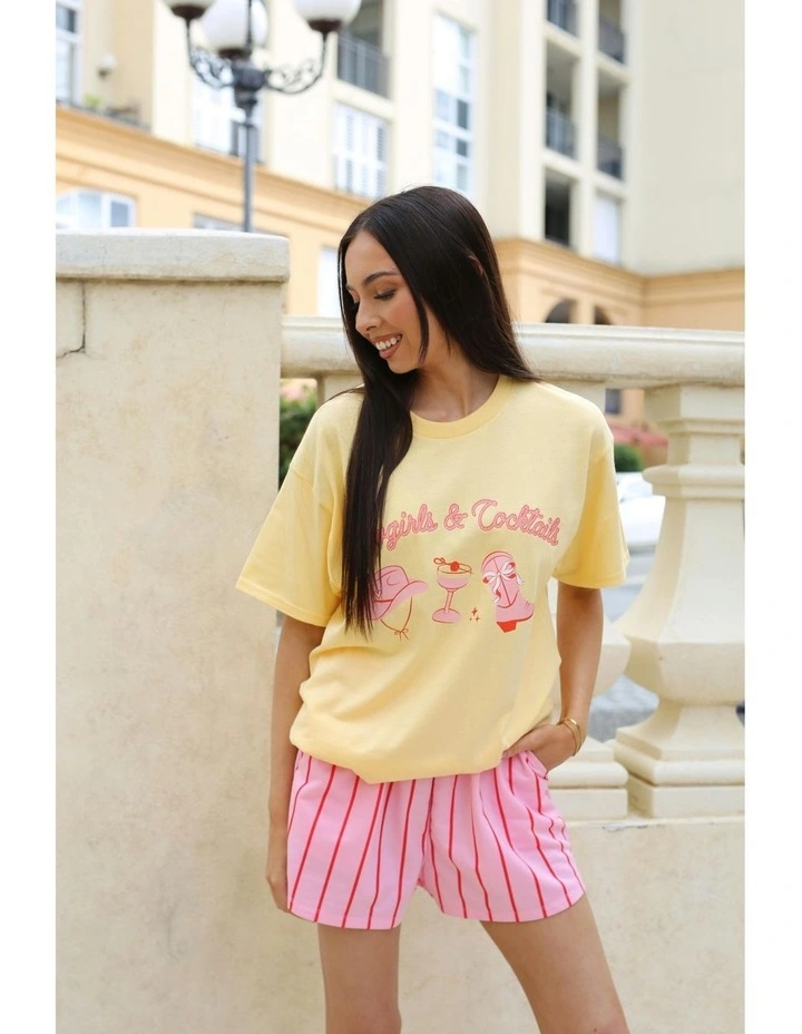 Cowgirls Tee in Yellow image 5