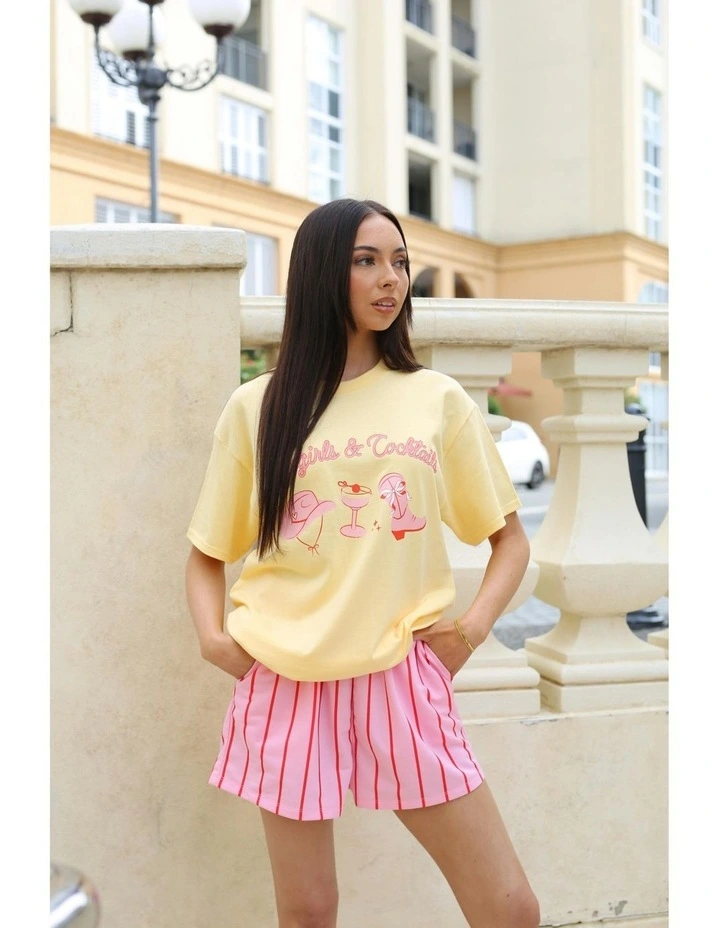 Cowgirls Tee in Yellow image 6