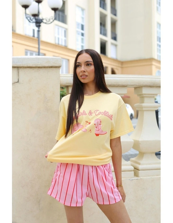 Cowgirls Tee in Yellow image 7