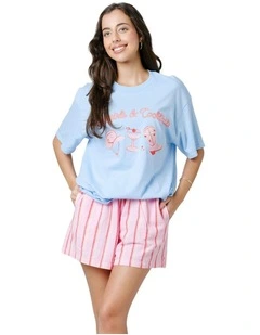 Cowgirls Tee in Blue