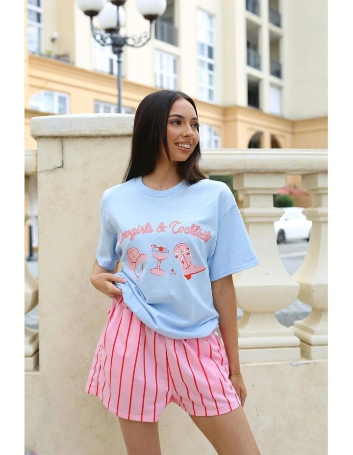 Cowgirls Tee in Blue image 4