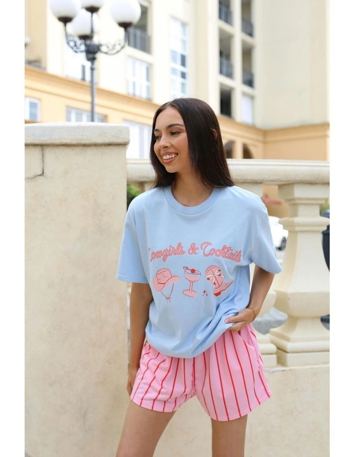 Cowgirls Tee in Blue image 7