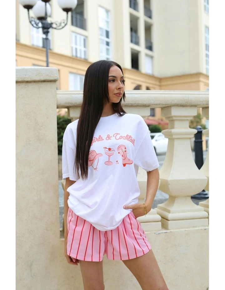 Cowgirls Tee in White image 5