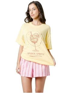 Aperol Spritz Tee in Yellow