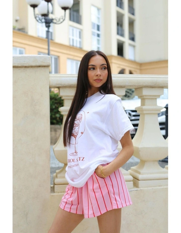 Aperol Spritz Tee in White image 5