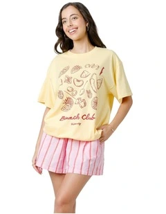 Brunch Club Tee in Yellow