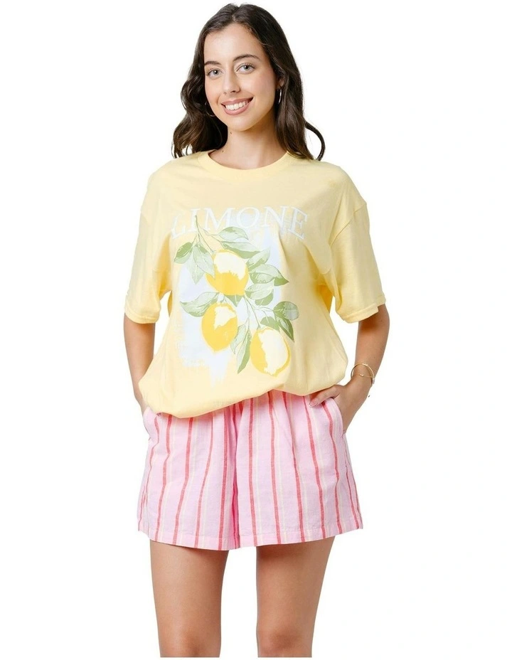 Limone Tee in Yellow image 1