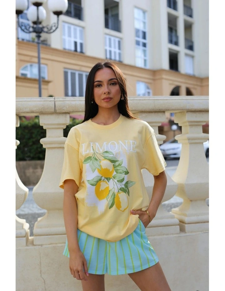 Limone Tee in Yellow image 4