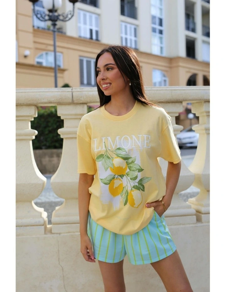 Limone Tee in Yellow image 5